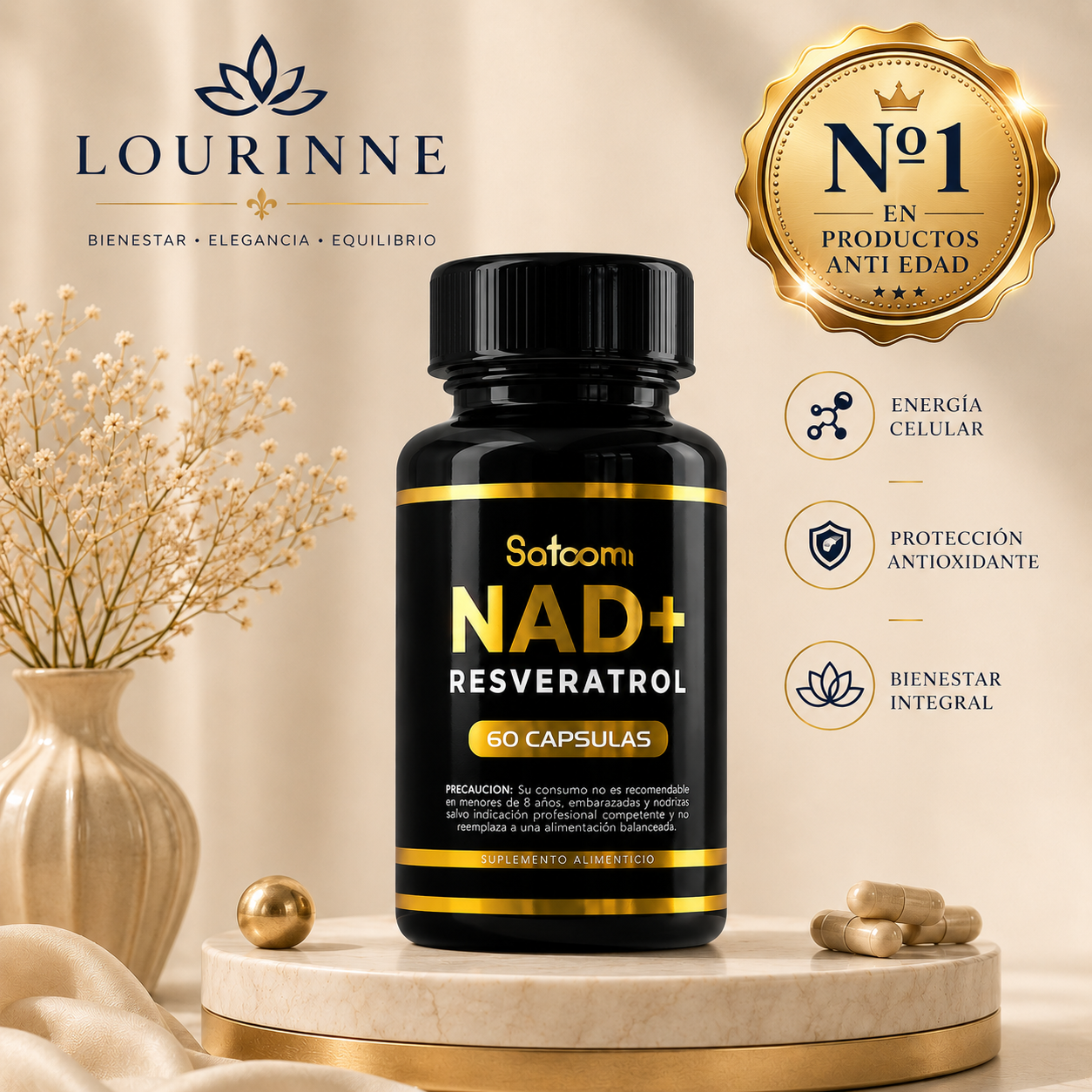 Resveratrol + NAD⁺ | 60 caps