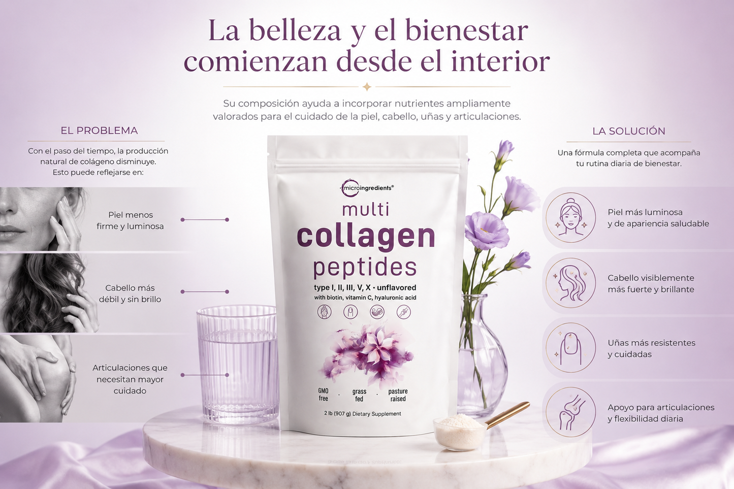 Multi Collagen Peptides Premium | Colágeno Hidrolizado 450 g