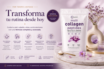 Multi Collagen Peptides Premium | Colágeno Hidrolizado 450 g